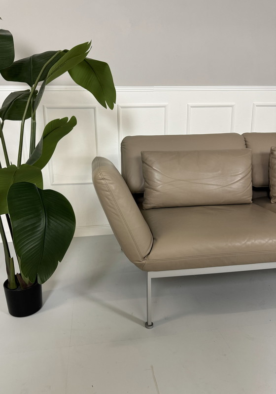 Image 1 of Brühl Roro Medium Leder Sofa Slaapfunctie Bank