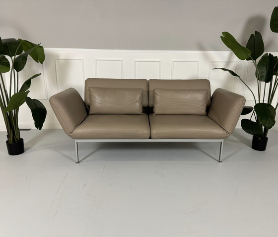 Image 1 of Brühl Roro Medium Leder Sofa Slaapfunctie Bank