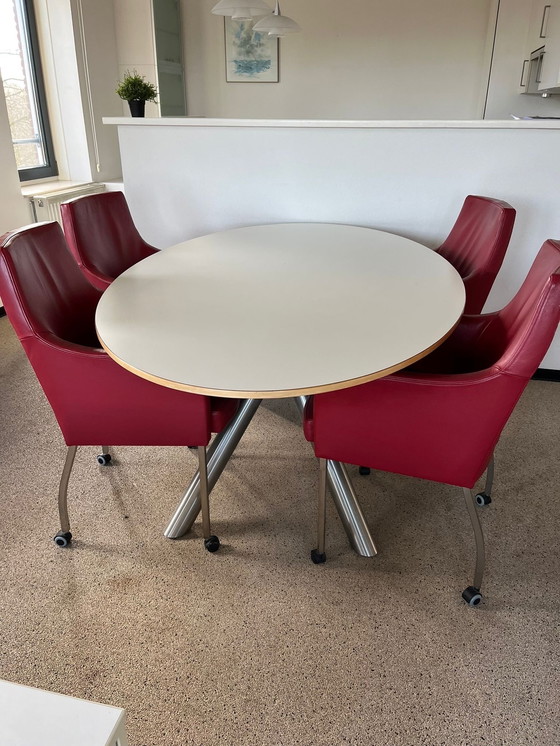 Image 1 of Tafel met 4X Stoelen