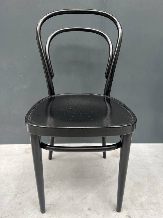 Image 1 of 4X Thonet 218 Stoelen, Zwart.