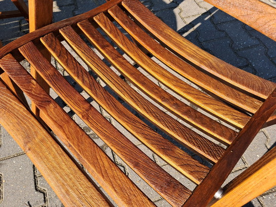 Image 1 of 4 Teak Recliners, Inklapbaar