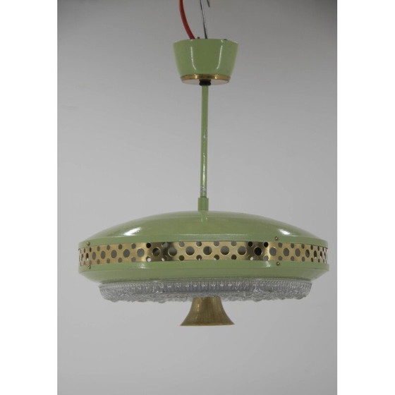 Image 1 of Vintage metalen hanglamp van Ludib Bratislava, 1960