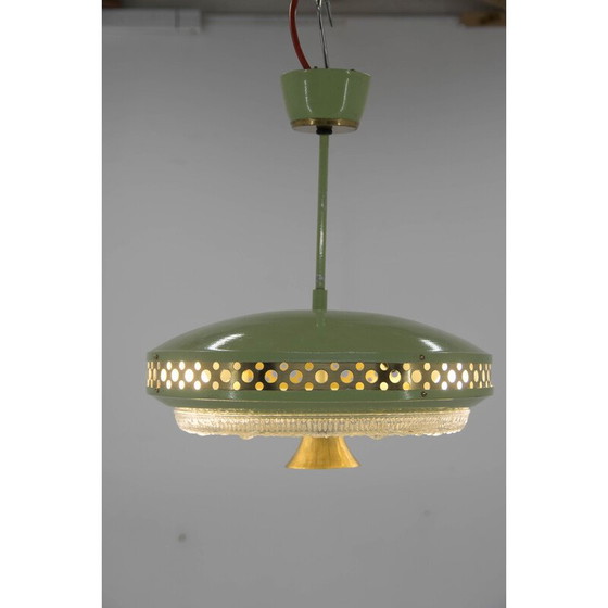 Image 1 of Vintage metalen hanglamp van Ludib Bratislava, 1960