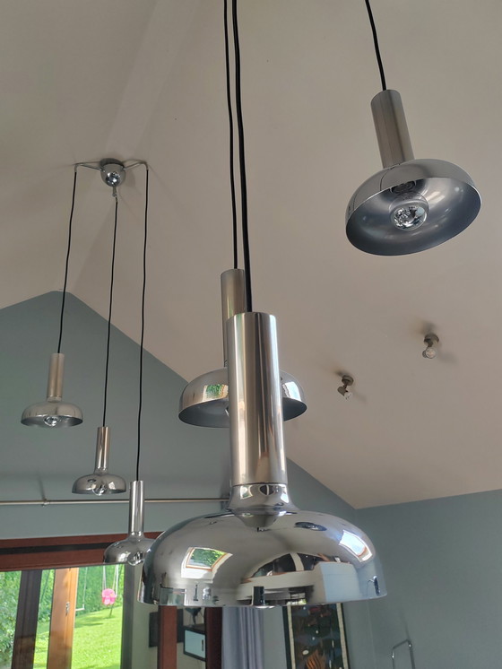 Image 1 of Vintage  chrome cascade lampen 