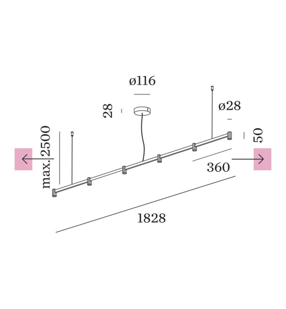 Image 1 of Wever & Ducre Trace Kroonluchter 2.0