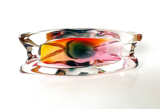 Image 1 of Vintage beker - Geblazen glas - Josef Rozinek - Borske Sklo - 1960