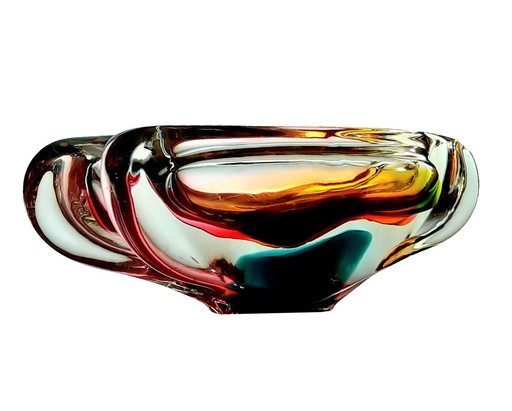 Vintage beker - Geblazen glas - Josef Rozinek - Borske Sklo - 1960