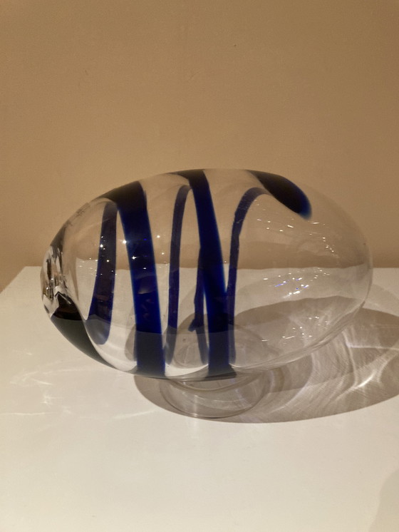 Image 1 of Vintage Glazen Ei Karisma Designed by Björn Ronnquist for Ikea