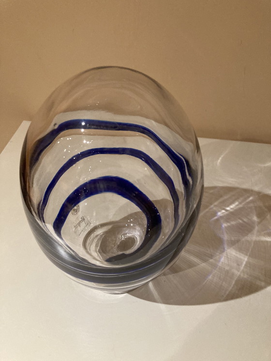 Image 1 of Vintage Glazen Ei Karisma Designed by Björn Ronnquist for Ikea