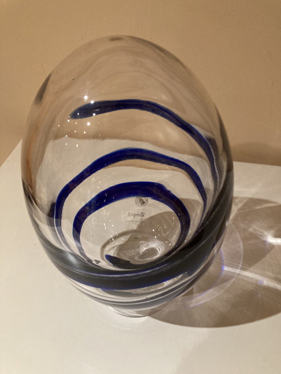 Image 1 of Vintage Glazen Ei Karisma Designed by Björn Ronnquist for Ikea