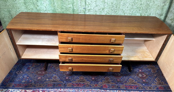 Image 1 of Mid century retro vintage teak palissander design dressoir van Vanson 1960