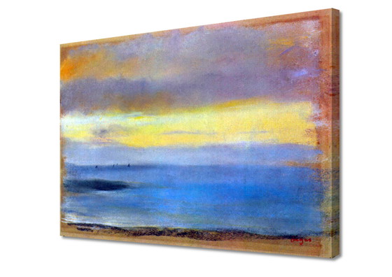 Image 1 of Edgar Degas - Coastal strip at sunset