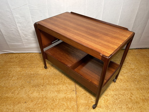 Mid Century Retro Vintage Teak en Afromosia serveerwagen van Gplan Ib Kofod Larsen 1960