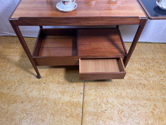 Image 1 of Mid Century Retro Vintage Teak en Afromosia serveerwagen van Gplan Ib Kofod Larsen 1960