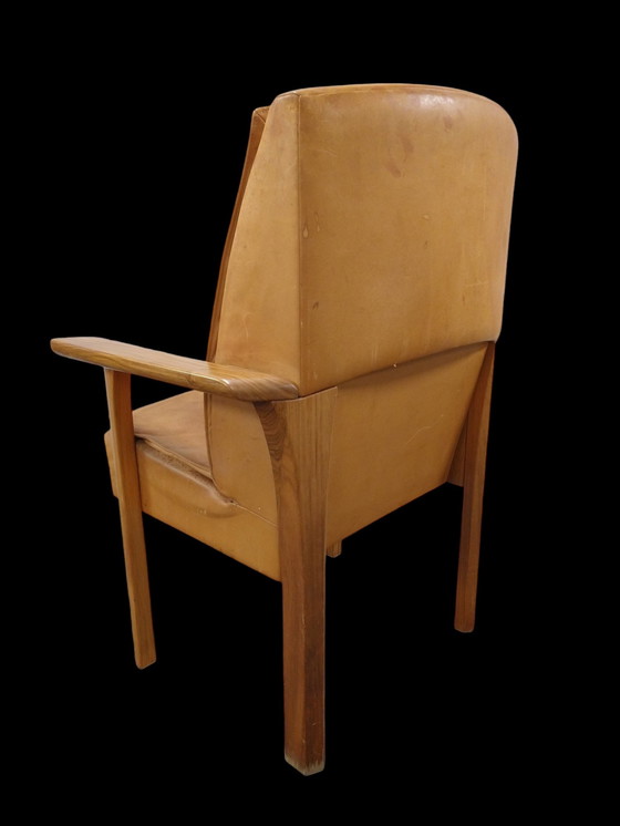 Image 1 of Cognac Danish Lounge Chair