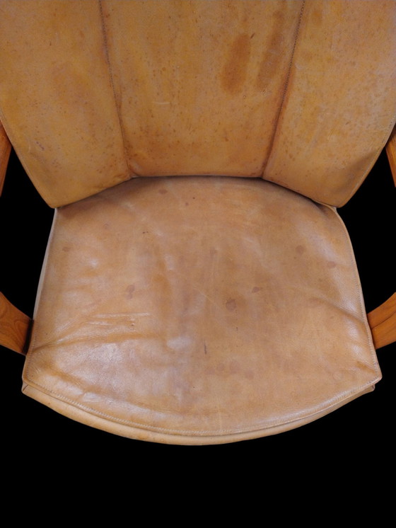 Image 1 of Cognac Danish Lounge Chair