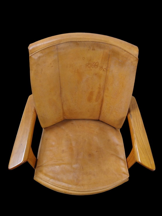 Image 1 of Cognac Danish Lounge Chair