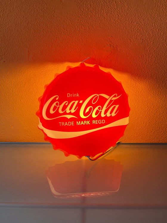 Image 1 of Vintage Coca Cola Wandlamp