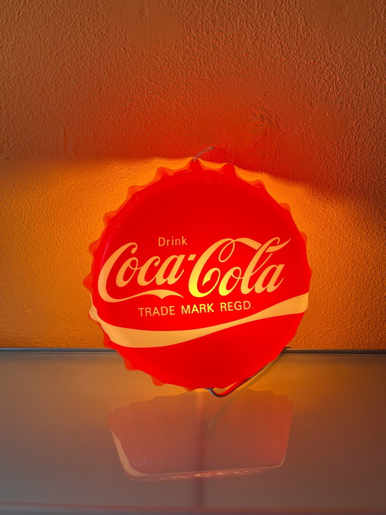 Image 1 of Vintage Coca Cola Wandlamp