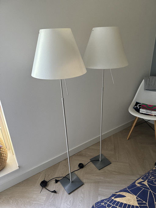 2x Luceplan Constanza Vloerlamp