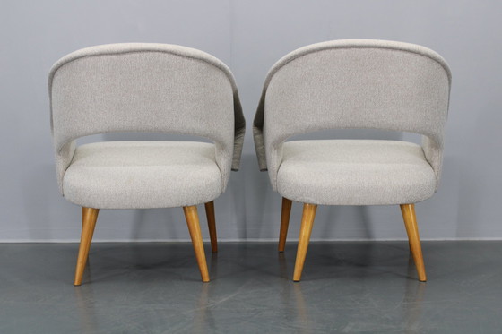 Image 1 of 1960S Paar gerestaureerde Shell-stoelen, Tsjecho-Slowakije