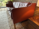 Vintage Deense Mogens Hansen 3 Persoonsbank