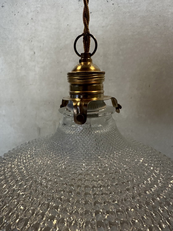 Image 1 of Vintage Holophane Hanglamp - Glas