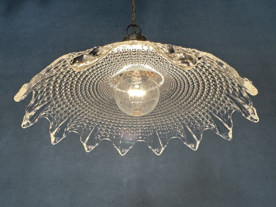 Image 1 of Vintage Holophane Hanglamp - Glas