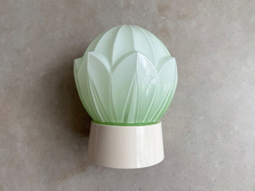 1X Thabur Plafondlamp / Plafonnière Pastel Groen