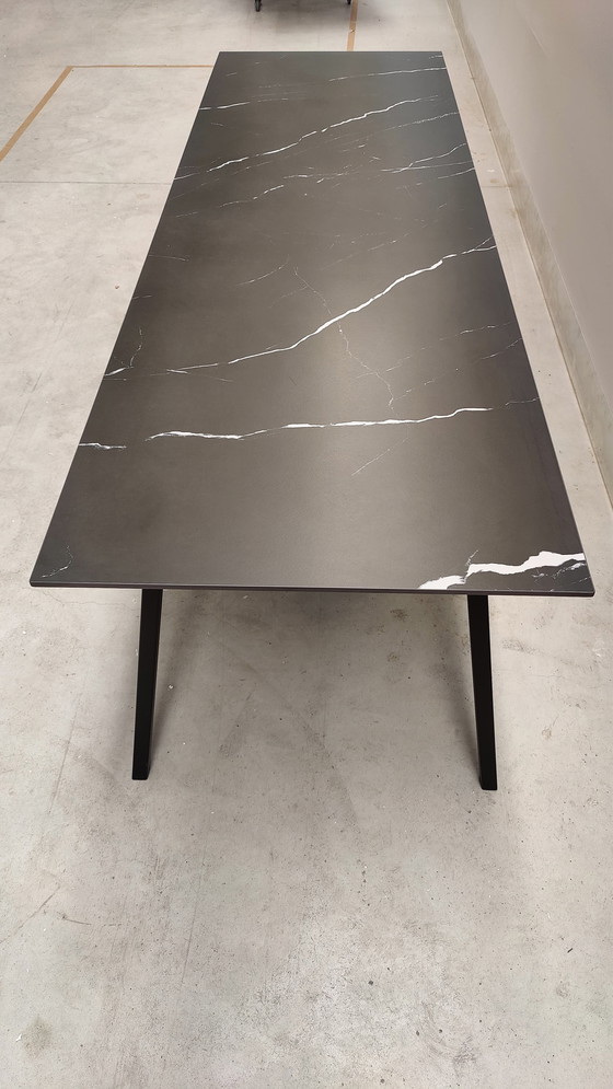 Image 1 of Keramische Eettafel 280X90Cm - Zwart