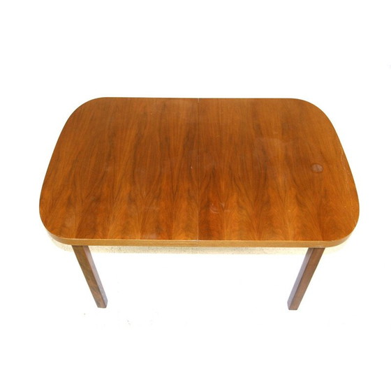 Image 1 of Vintage ronde walnoten tafel, Zweden 1960