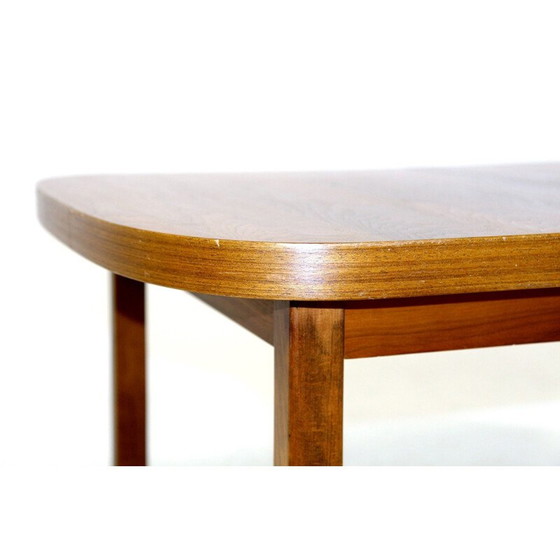 Image 1 of Vintage ronde walnoten tafel, Zweden 1960