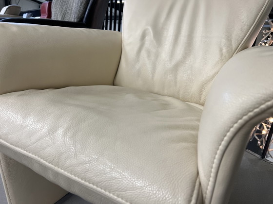 Image 1 of Jori Aqua fauteuil Creme leer