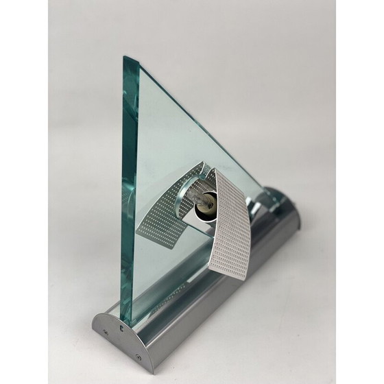 Image 1 of Paar vintage Icaro wandlampen in glas en metaal van Carlo Forcolini voor Artemide, Italië 1986