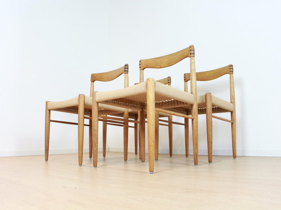 Image 1 of Set Van 4 Eetkamerstoelen H.W. Klein Bramin