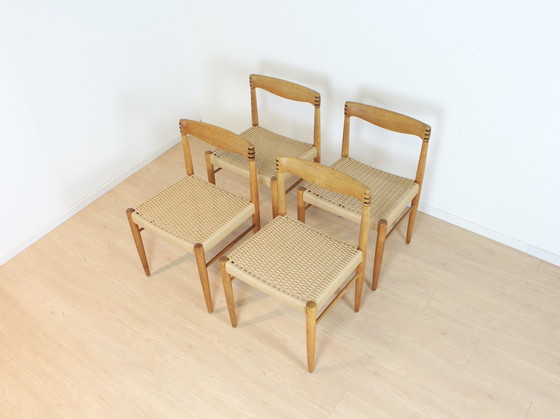 Image 1 of Set Van 4 Eetkamerstoelen H.W. Klein Bramin