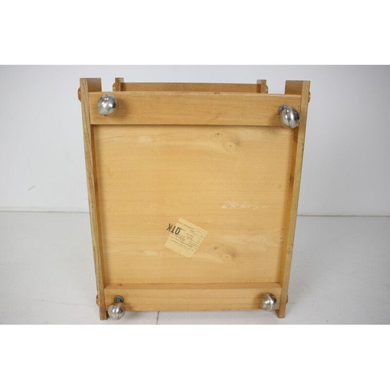 Image 1 of Vintage eikenhouten kar, Tsjecho-Slowakije 1960