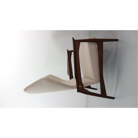 Image 1 of Paar vintage verstelbare teakhouten fauteuils van Ib Kofod Larsen, Denemarken 1954