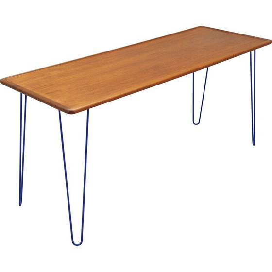 Image 1 of Teakhouten bureau, Deens ontwerp, jaren 1970, productie: Denemarken