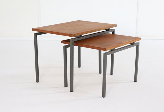 Image 1 of Set Van 2 Sitemsma Nesting Tables Vintage