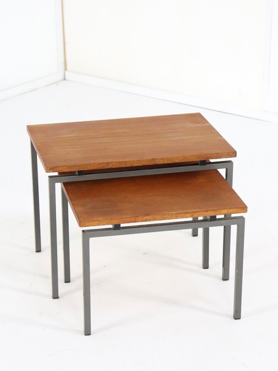 Image 1 of Set Van 2 Sitemsma Nesting Tables Vintage