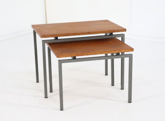 Image 1 of Set Van 2 Sitemsma Nesting Tables Vintage