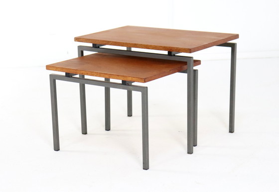 Image 1 of Set Van 2 Sitemsma Nesting Tables Vintage