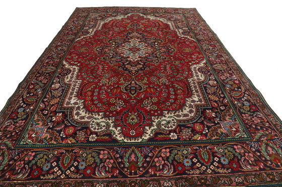 Image 1 of Origineel handgeknoopt Perzisch tapijt Tabriz 30 Raj Fijn 357 X 244 Cm Topconditie