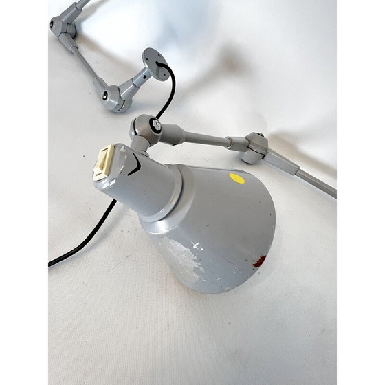 Image 1 of Paar vintage Aure metalen wandlampen voor Stilnovo, Italië 1960