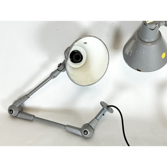 Image 1 of Paar vintage Aure metalen wandlampen voor Stilnovo, Italië 1960