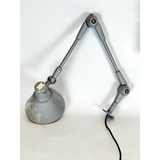 Image 1 of Paar vintage Aure metalen wandlampen voor Stilnovo, Italië 1960