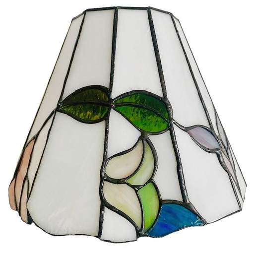 Vintage Wandlamp Glas In Lood 1970's Tiffany Stijl