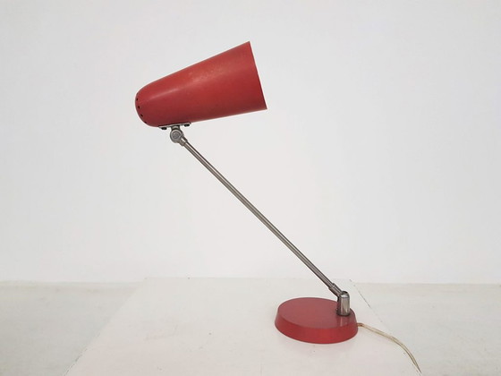 Image 1 of Metalen bureaulamp rood