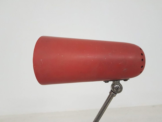 Image 1 of Metalen bureaulamp rood